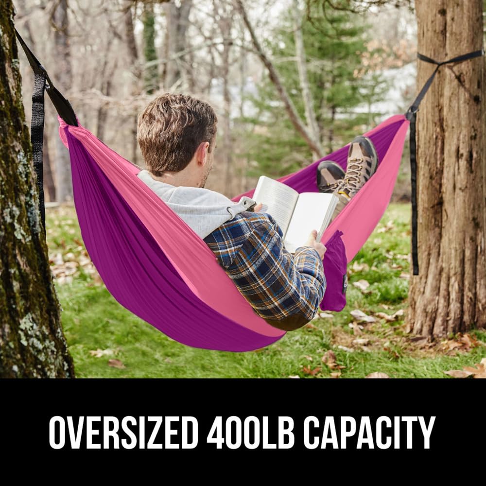 Amazon.com: GORILLA GRIP Durable Camping Hammock with Heavy Duty